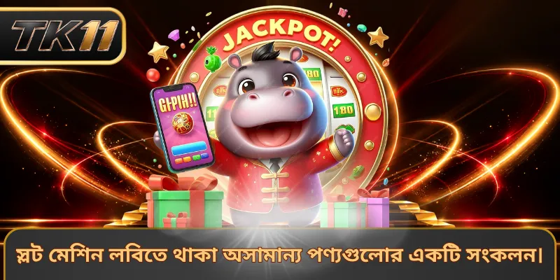 স্লট মেশিন লবিতে থাকা অসামান্য পণ্যগুলোর একটি সংকলন।